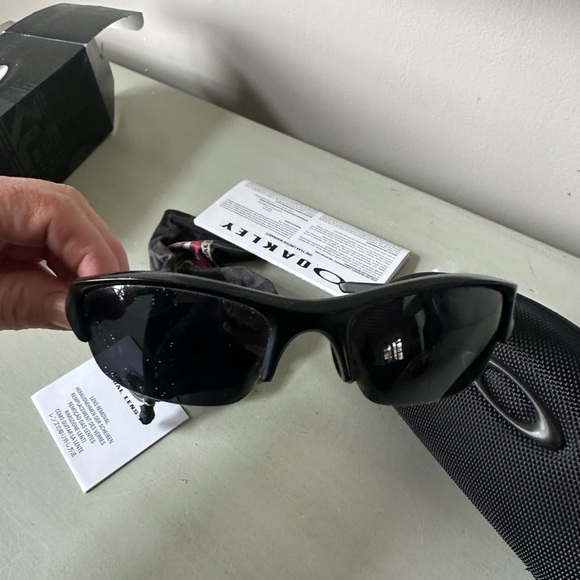 Oakley flak jacket XLJ matte black grey polarized - Picture 13 of 16